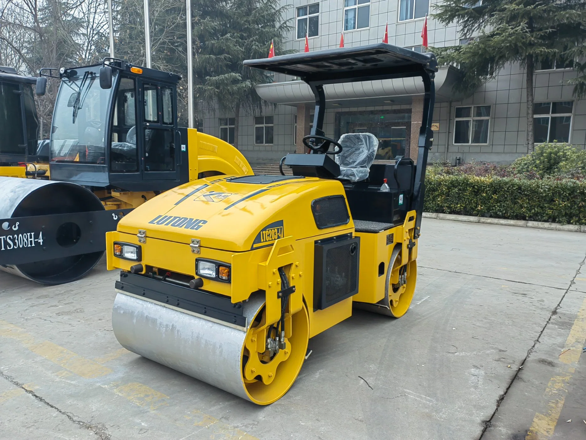 3tons Small Road Roller Double Drum for Asphalt Road Vibration Road Roller