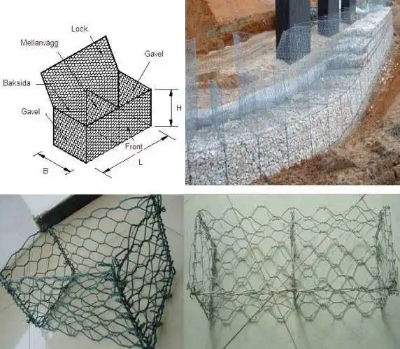 Machine de boîte de gabion en treillis hexagonal à usage intensif avec commande PLC