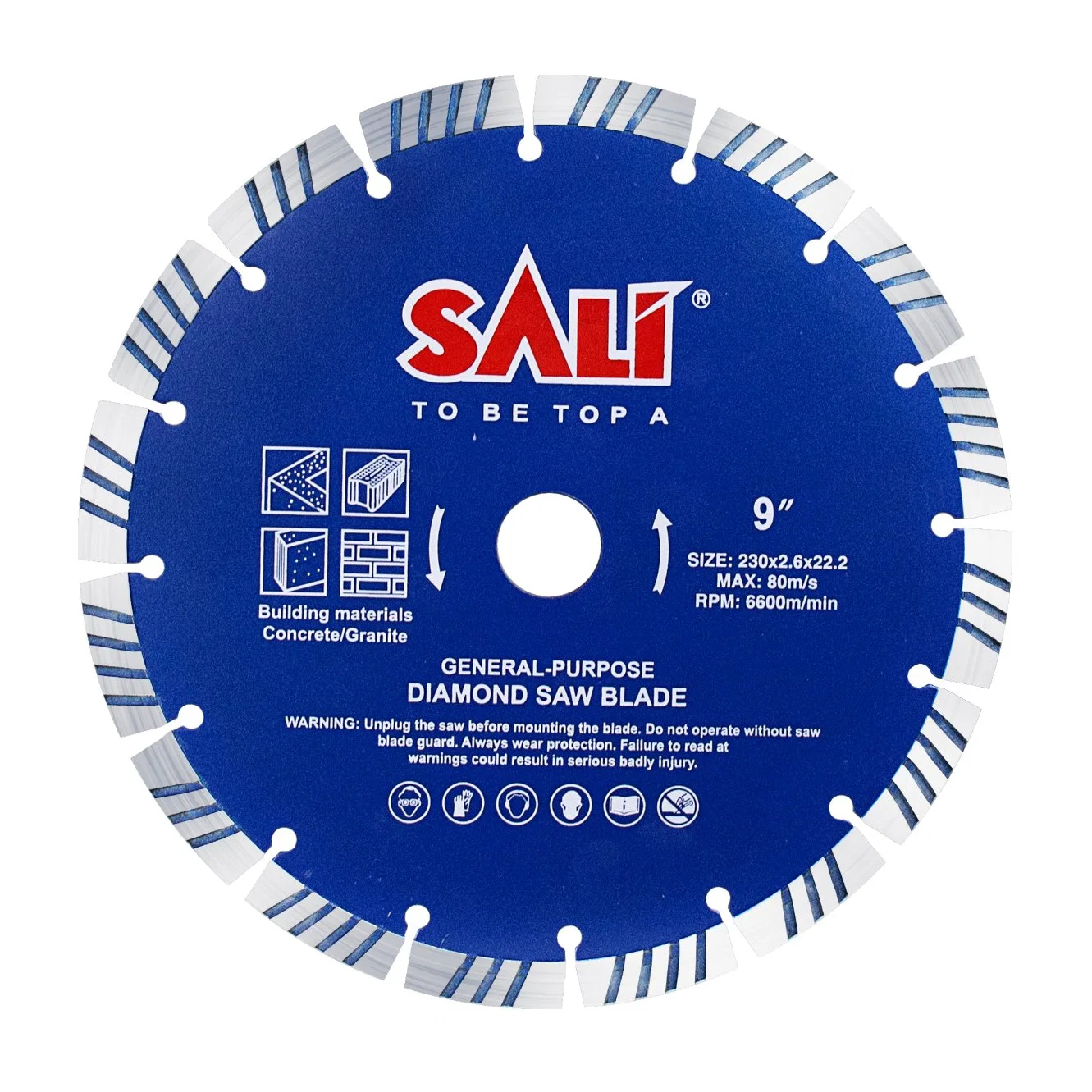 Sali 4.5inch 115*1.8*22.2mm High quality/High cost performance Segment Turbo Diamond Saw Blade