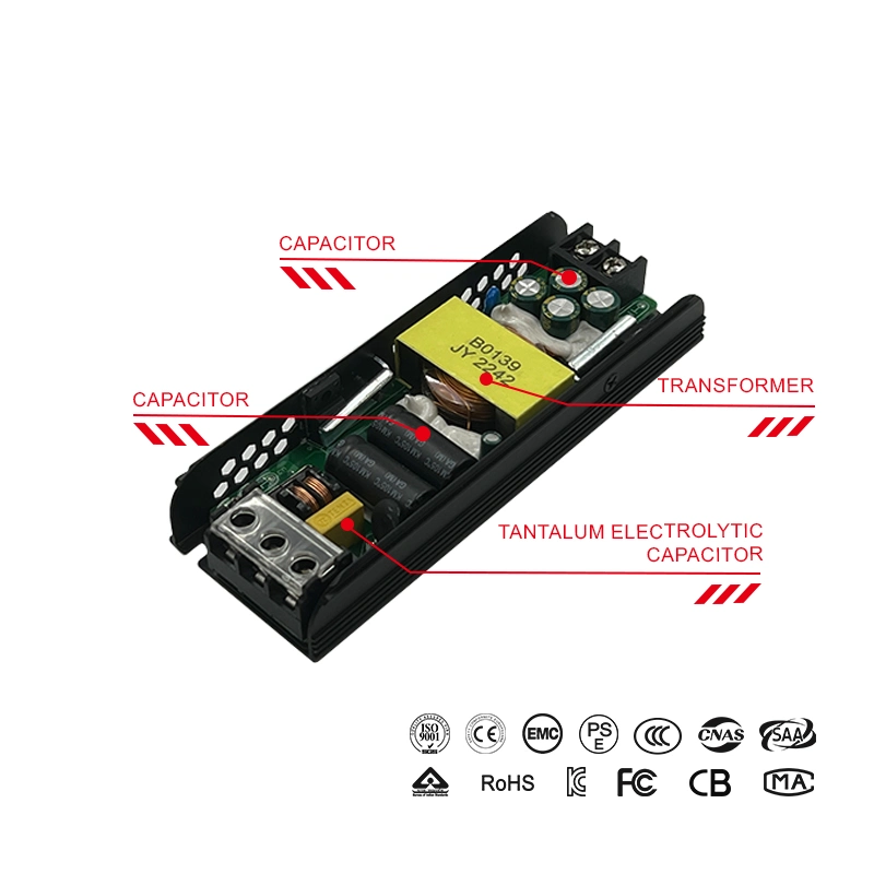 Alimentation LED Bina 100 W Source d'éclairage stable 12 volts Transformateur