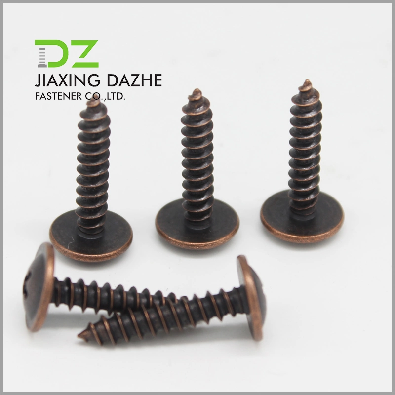 China Fastener Supplier Slotted Hex Head Screw Self Drilling Screw Zinc Plated with EPDM Washer