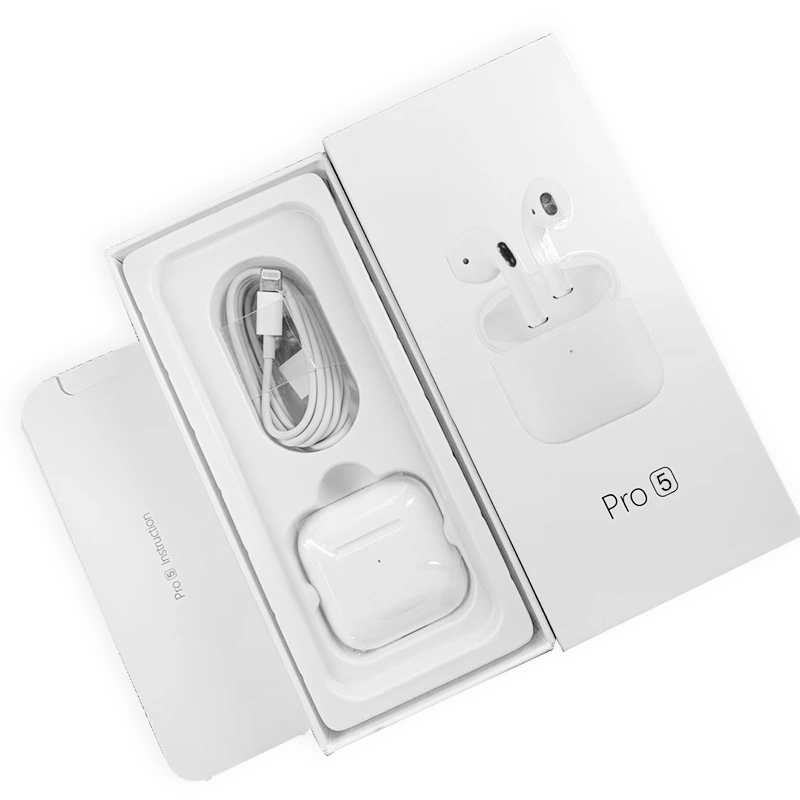 Auriculares sem fios PRO 5 Earphone Game à prova de água auricular Bluetooth Smart Auscultadores Bluetooth com cancelamento de ruído