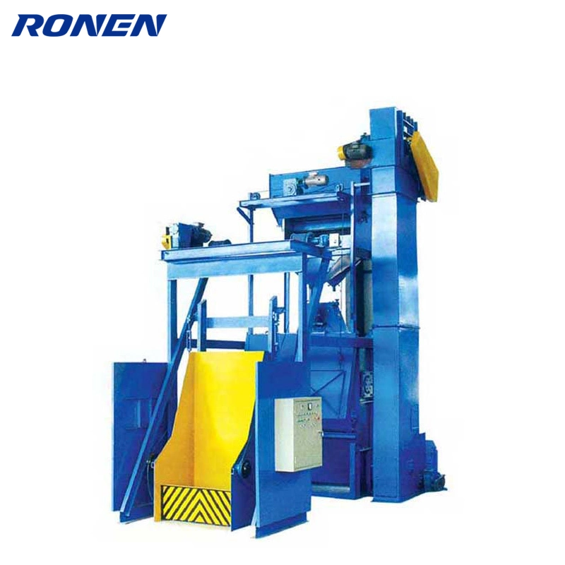 Automobile Rotor Impeller Guard Ring Spindle Spring Bearing Gear Tilt Drum Shot Blasting Machine