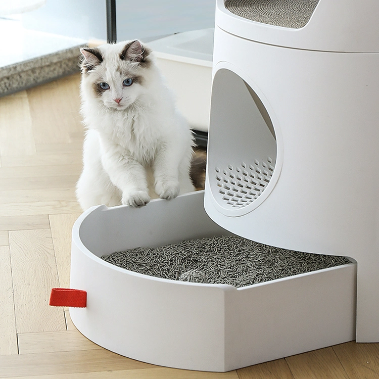 Wholesale/Supplier Indoor Pet Furniture Drawer Cat Toilet Enclosed Cat Litter Box with Litter Poop Scoop