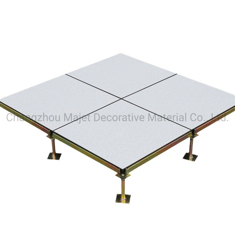 High Performance 600*600*35mm Electronic Equipment Factory and Monitoring Room Used Ceramic Anti-Static False Access Floor System