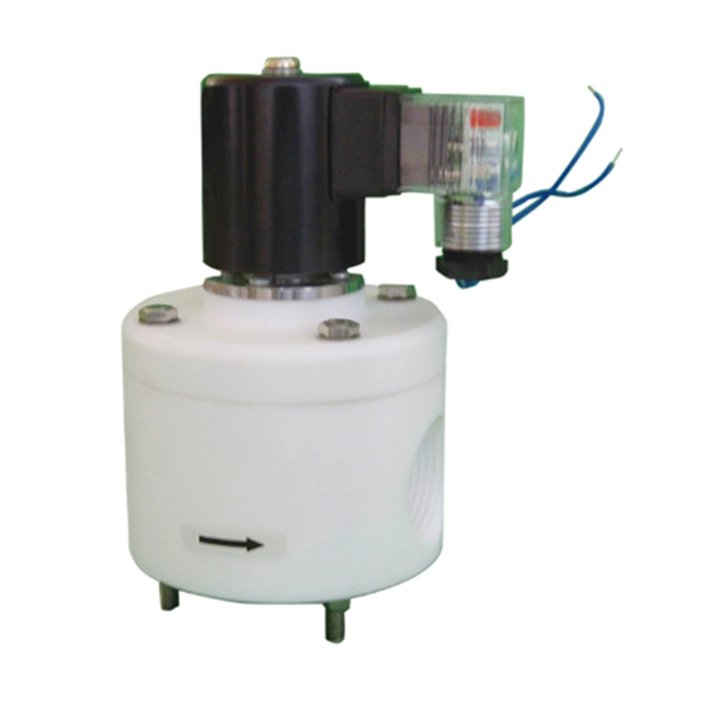 Zcf Series Dn15~50 PTFE Material Thread Connection Aggressive Fluid Nitrogen Solenoid Valve