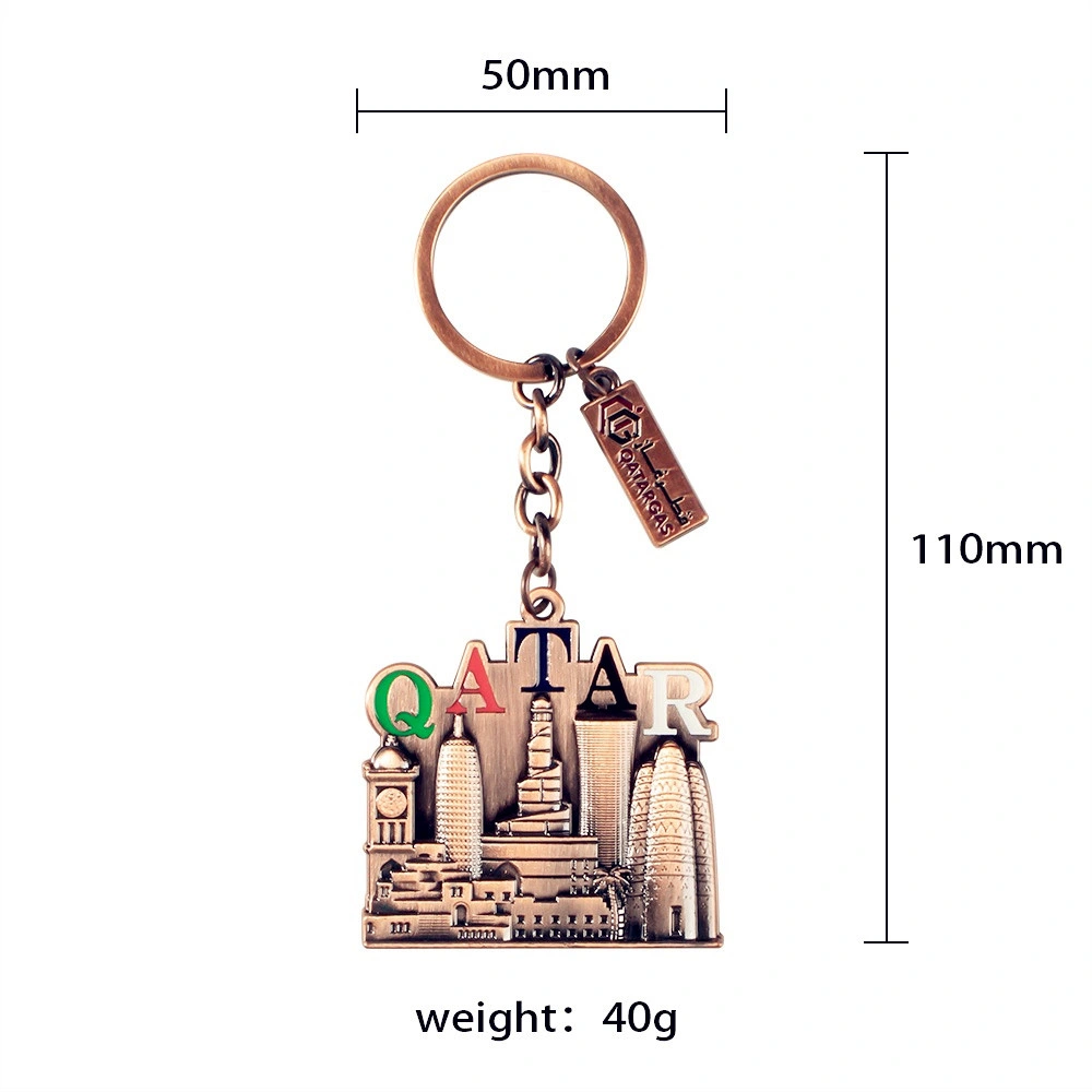 Souvenir Collection 3D Metal Souvenir Keychain Key Ring