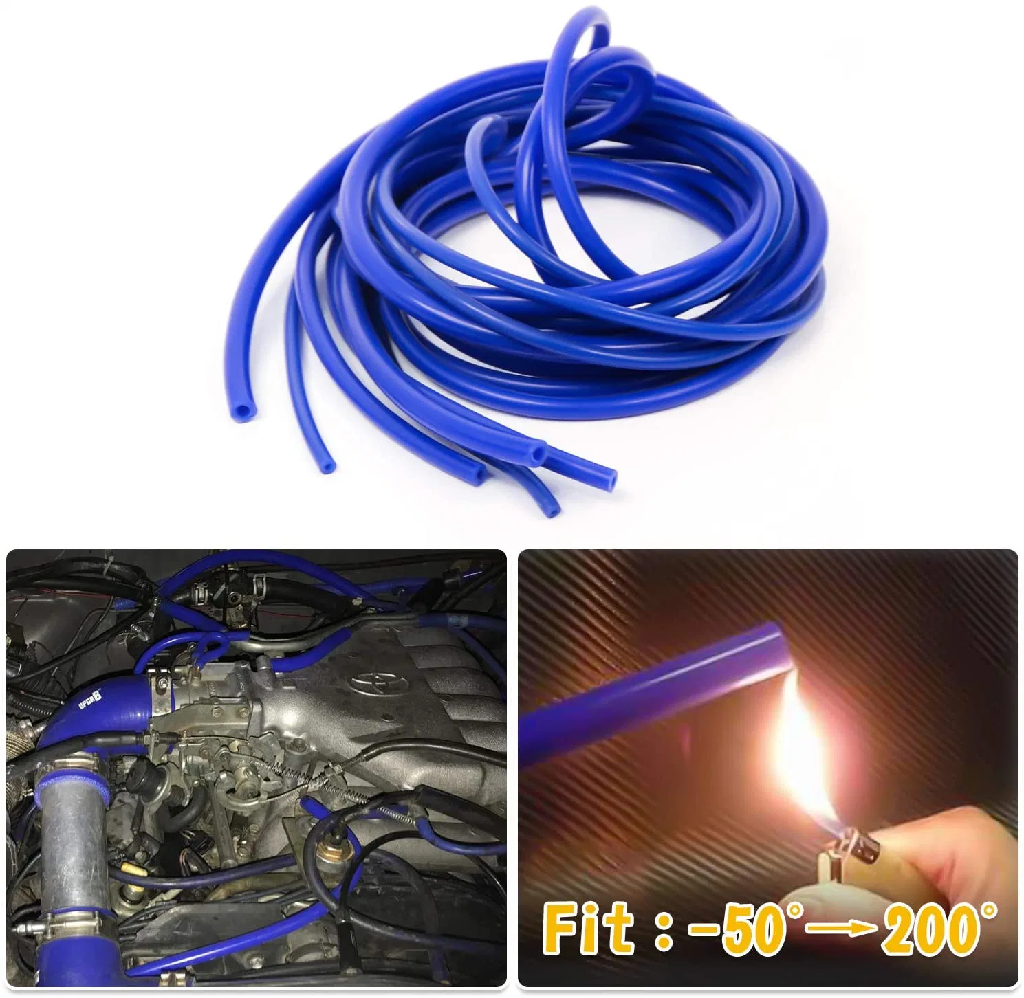 Hard Bendable Flame-Retardant Opaque Rubber Tubing for Car