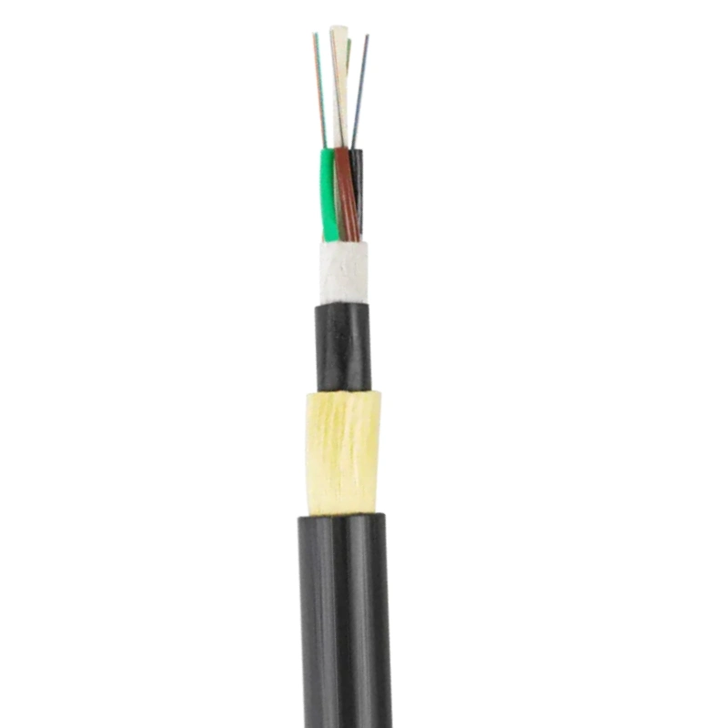 Outdoor/Indoor Sm/mm Optical G652D/G657A1 ADSS TPU Fiber Optic Drop Cable