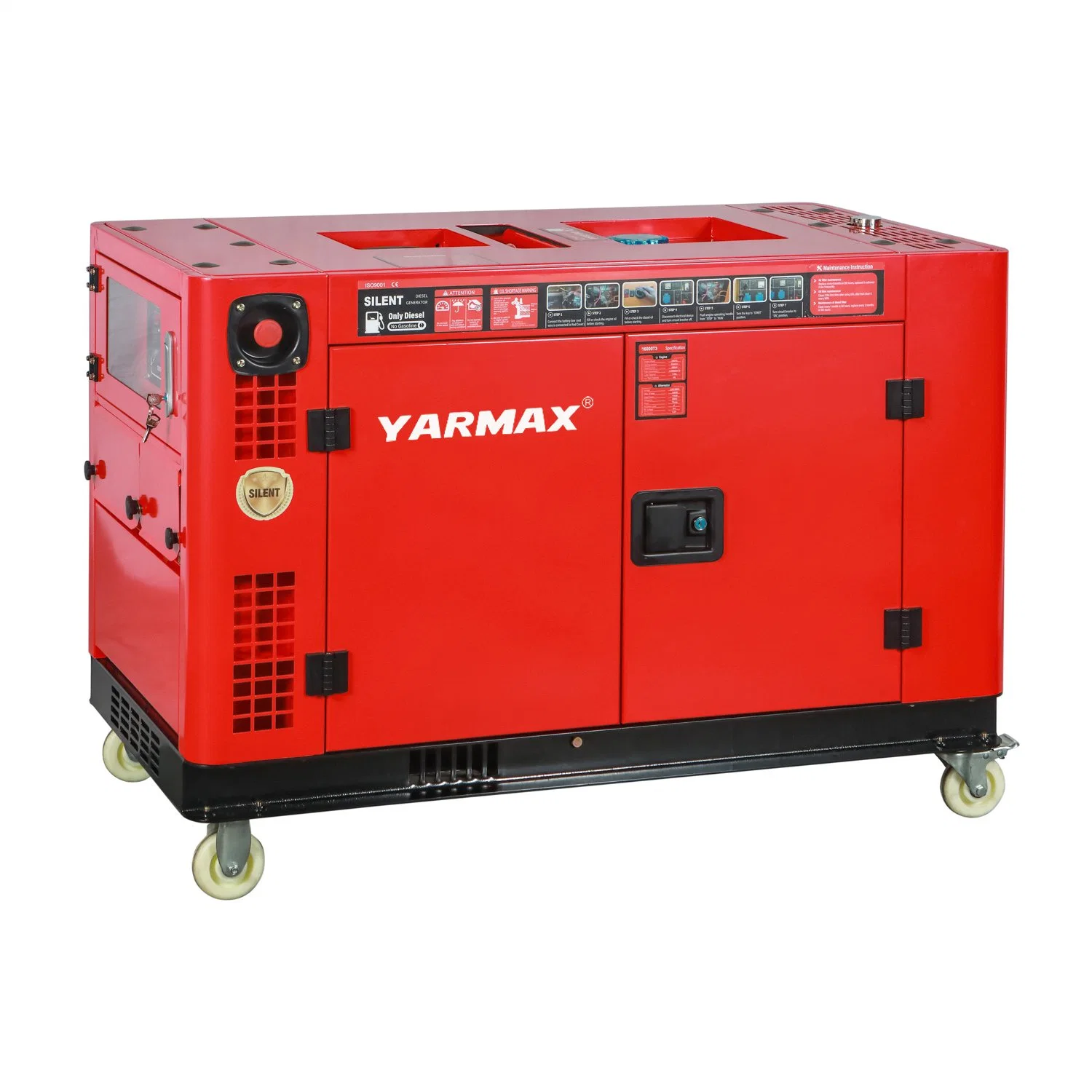 8kw Yarmax Flip Type Silent Diesel Generator Tfn Series Soundproofing Genset