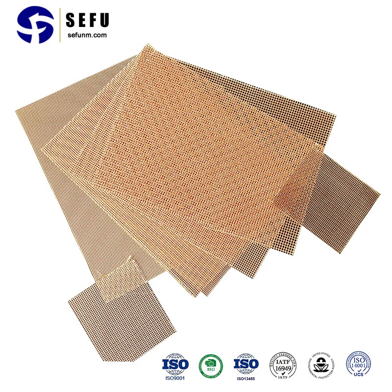 Sefu China Foundry Filters Manufacturing High Silica Fiberglass Mesh Filter Molten Iron Filtration Foundry Mesh Filter for Molten Aluminum Filtering