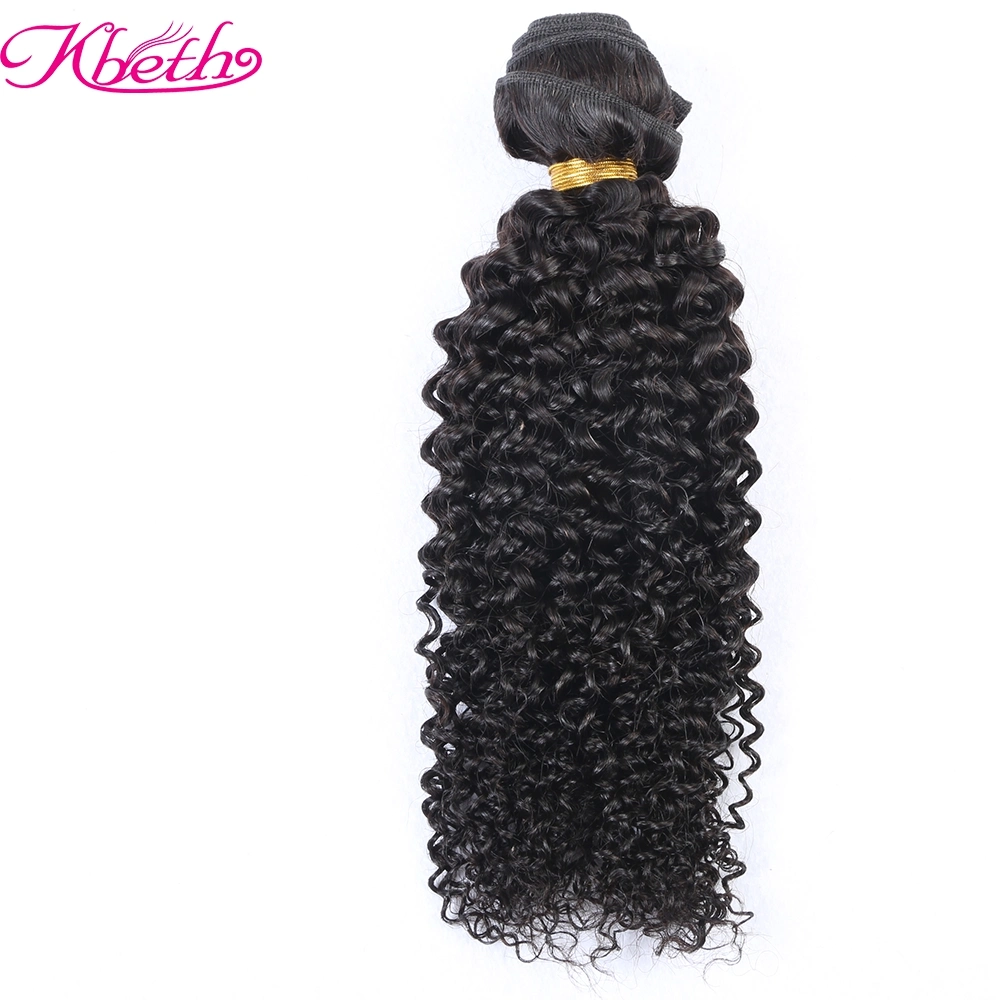 Kbeth Human Hair Extension 100% Real Natural Virgin Brazilian Ready to Ship Hair Weft Human Deep Curly Hair Bundles
