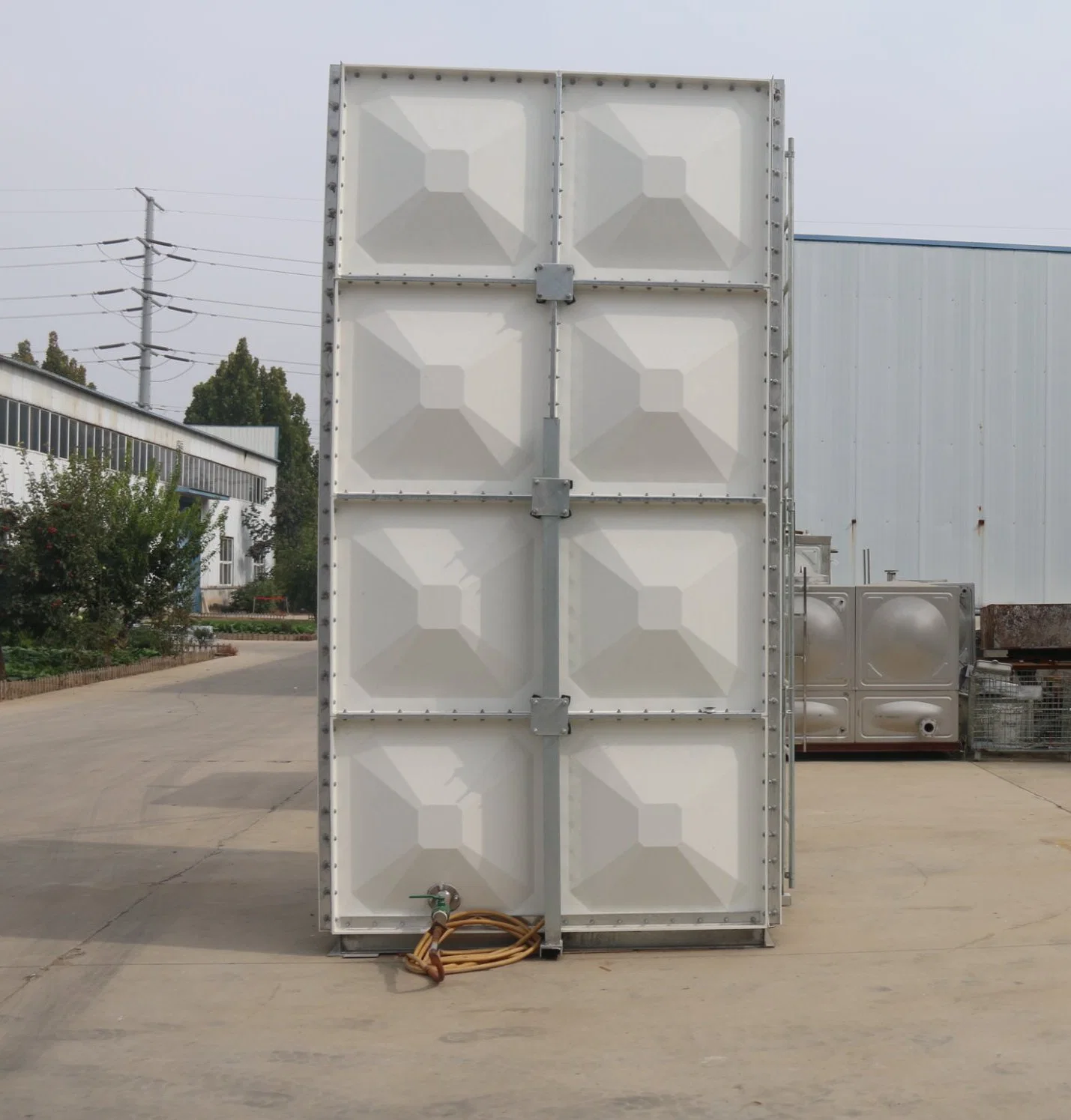 50000 Liters Gallon Cheap Fiberglass FRP GRP SMC Plastic Rectangular Potable Water Tank Manufacture Price