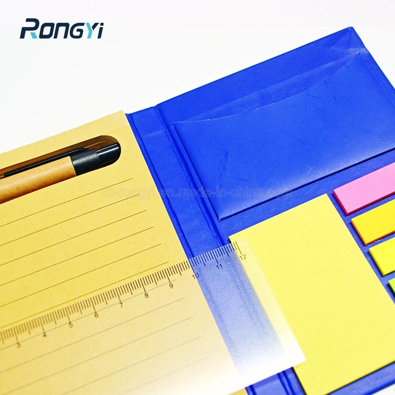 Eco Hard Paper Sticky Lined Printing Notebook Notes Pad with Logo