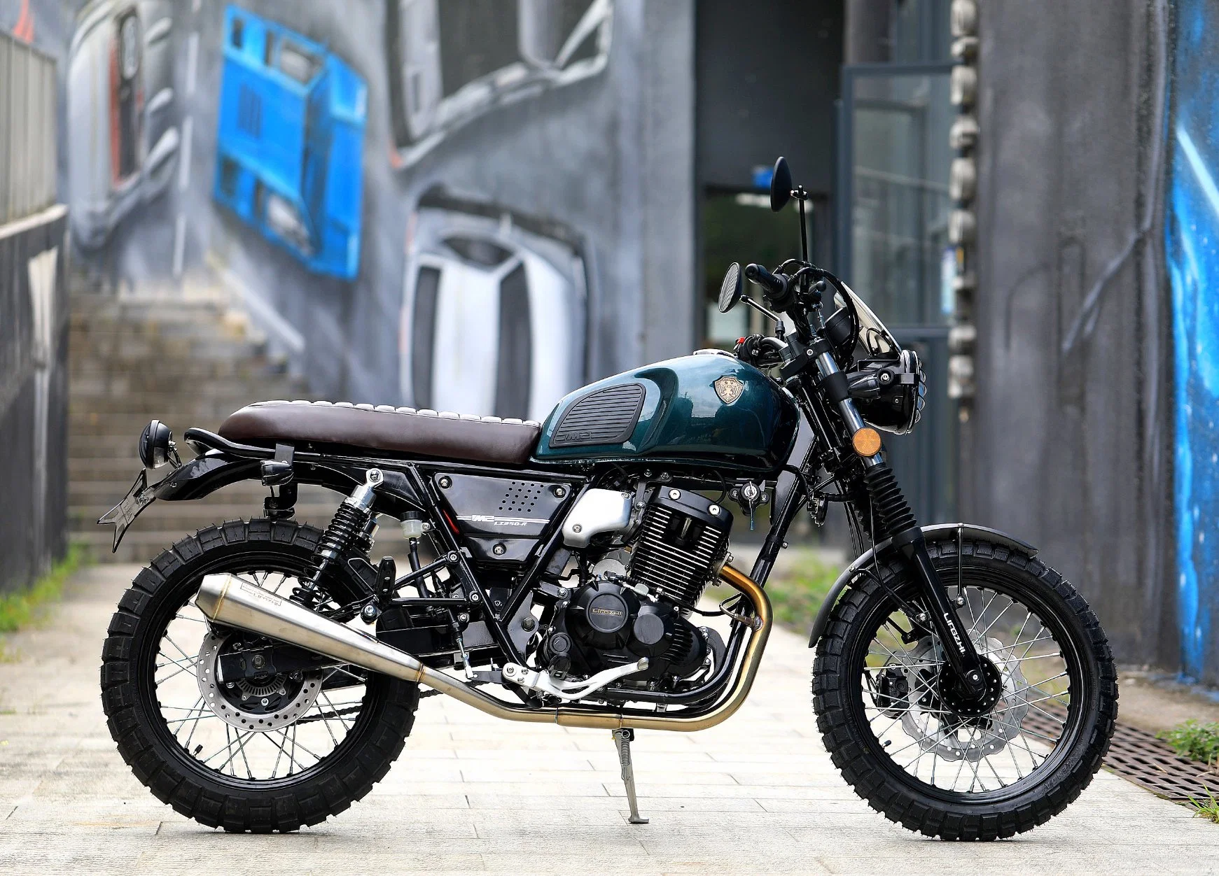 125cc/150cc/200cc gaz de la rue de la mode rétro moto avec voyants et système ABS (ARESX)