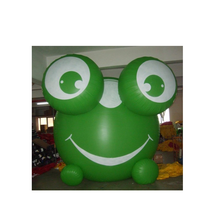 Boyi Advertising Inflatable Flying Frog Green Giant Inflatable Cartoon Animal Frog Model