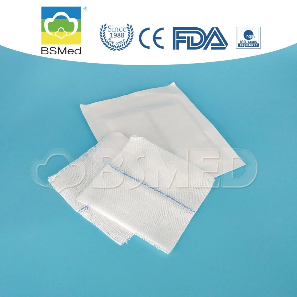 Medical Supply Disposable 100% Raw Cotton Gauze Pad Sponge Swab
