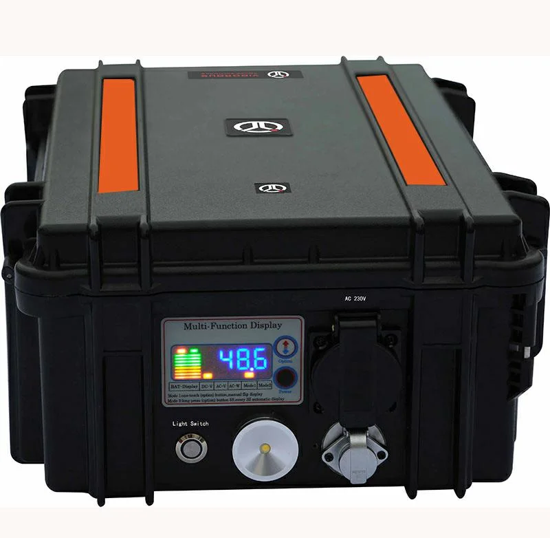 2000W Portable Generator Lithium Battery Pack Solar Generator AC 110 230V, Emergency Power Supply Backup for CPAP Outdoor Camping