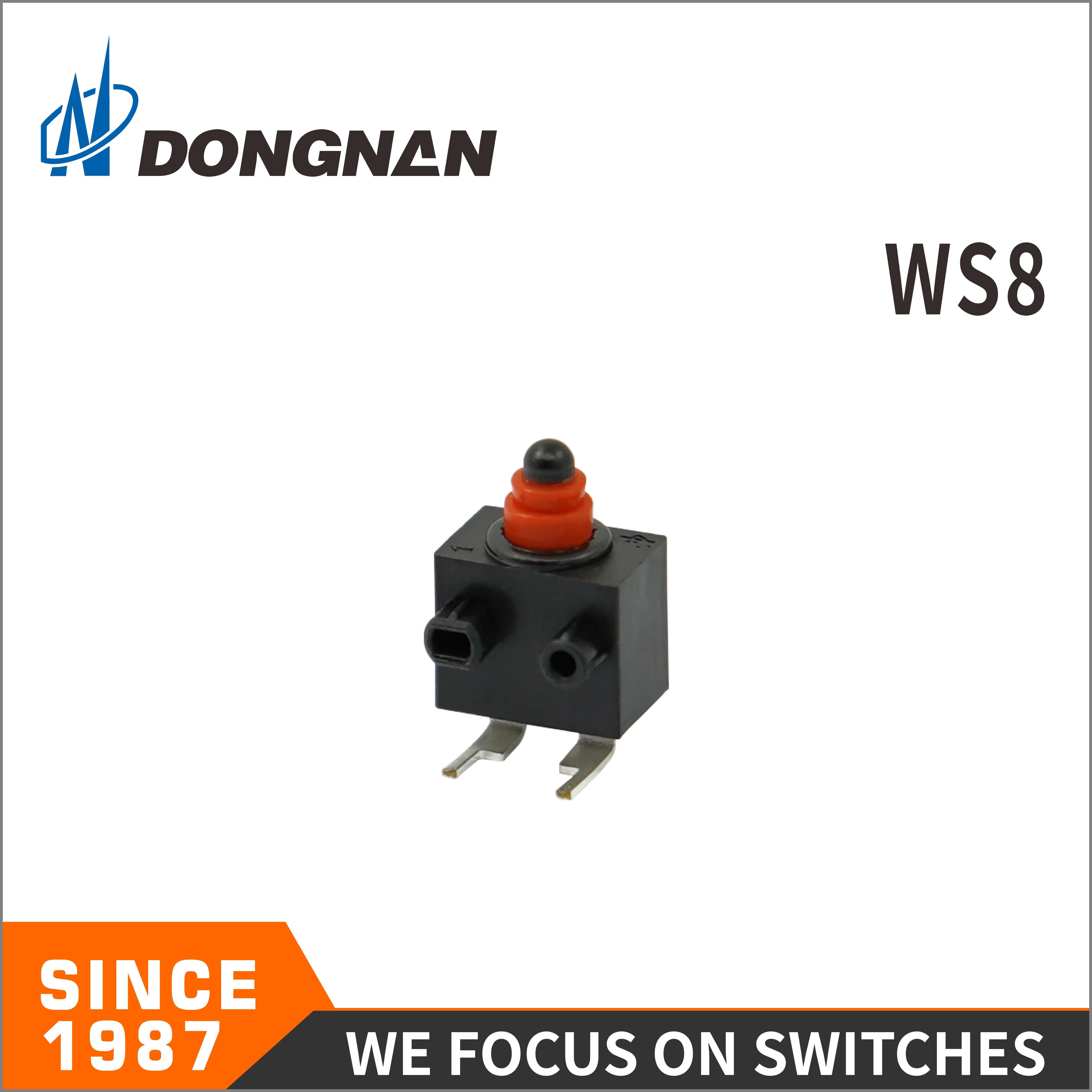 Manufacturer 0.1A 12VDC Automobile Equipment Waterproof Micro Switch Ws8