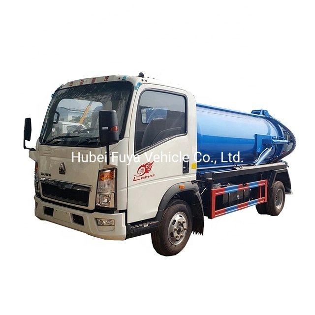 Waste Management Use 5 Cu. M Vacuum Truck Suction Clean Sewer Sewage