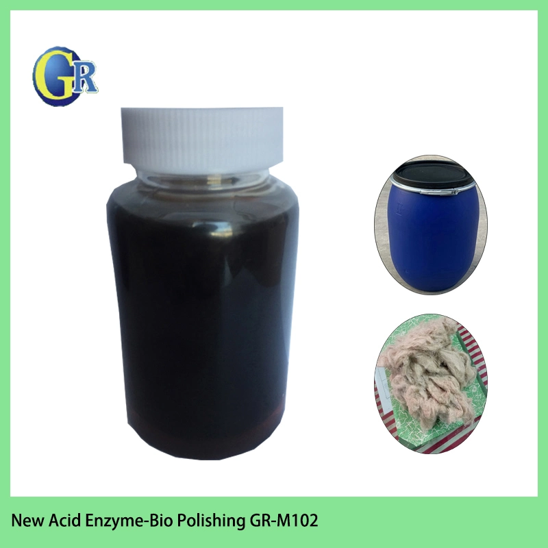 Textile Chemicals Enzyme Acid Cellulase Enzyme - Bio Polishing Gr-M102