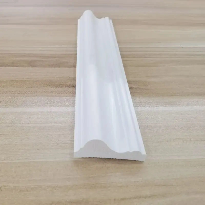 Waterproof Decorative Polystyrene Baseboard White Plastic PS Skirting Board White PS Moulding Skirting