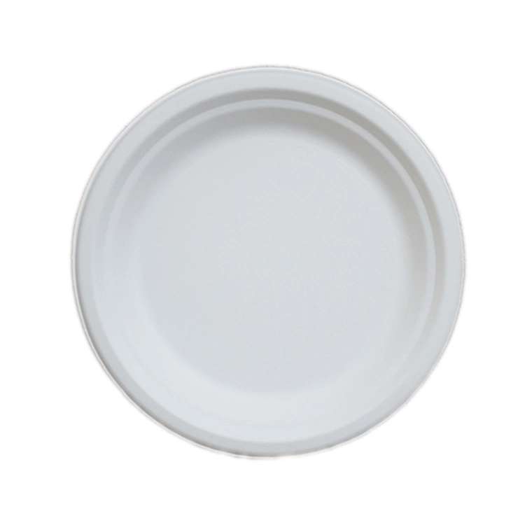 6 6.75 7 8.75 9 10 Inch Biodegradable Compostable Disposable Sugarcane Bagasse Plate