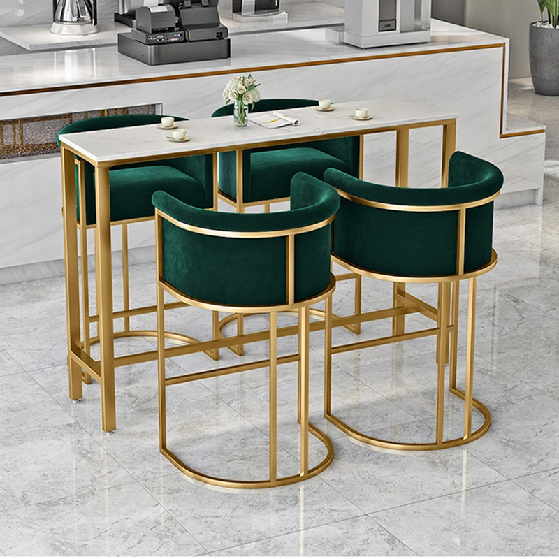 La personalización de metal moderno de madera tejido// silla de cuero con mesa muebles para el restaurante del hotel Comedor Bar Cafe