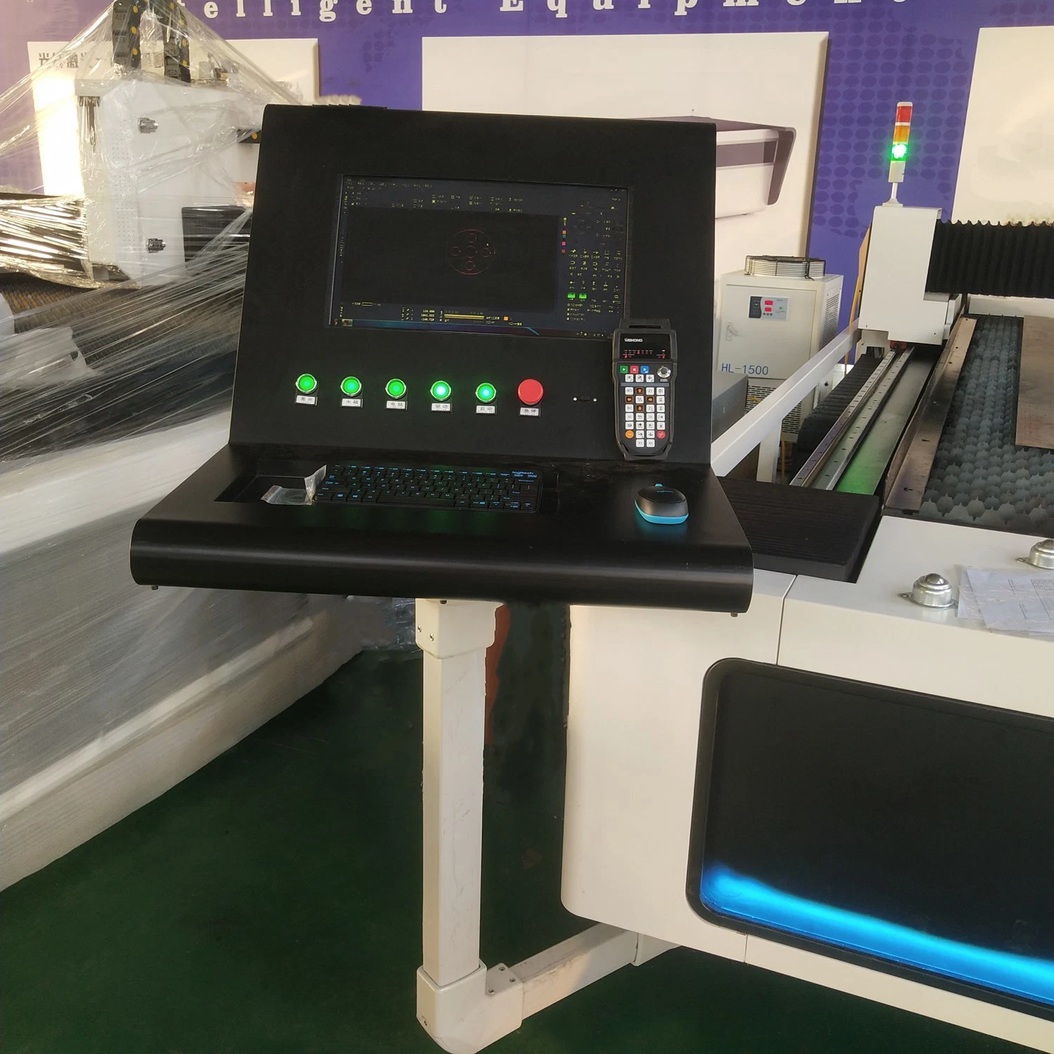 High Precision Fiber Laser Cutting and Engraving Machine for Metal-6015