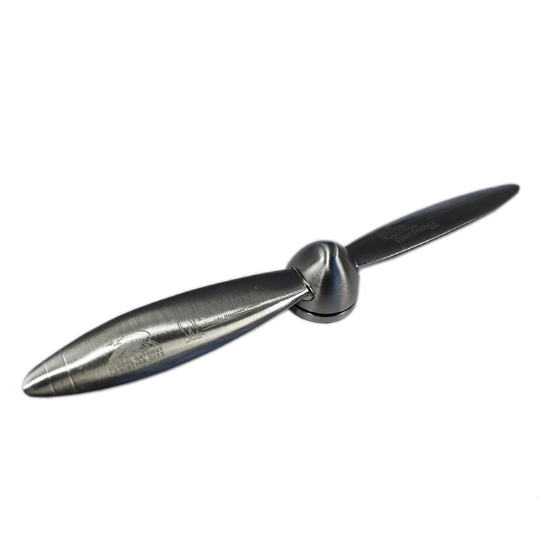 Promotional Airline Souvenir Gift with Logo Metal Propeller Letter Opener