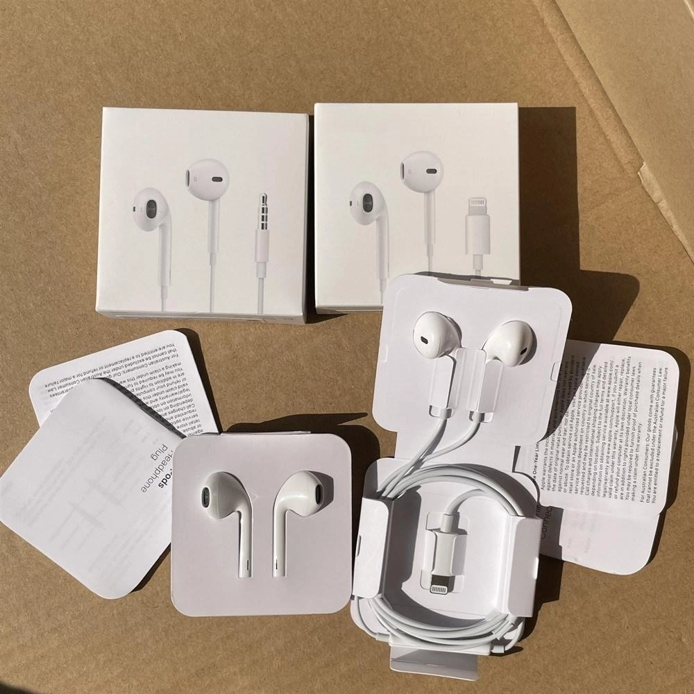 Customized in Ear Wired Earphone Microphone Handsfee Earbuds Lightning Headset Earpods