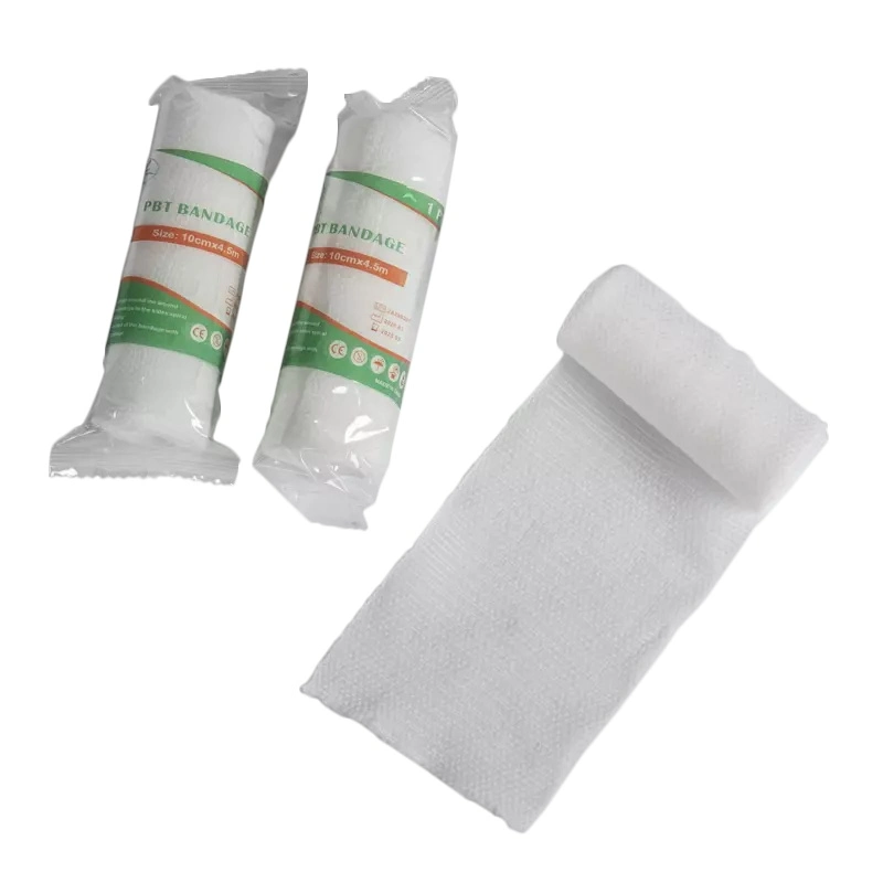 Factory Supply Medical Surgical PBT Gauze Elastic Bandage First Aid PBT Wound Bandage CE Approved