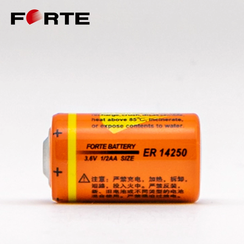 1200mAh 3.6V 1/2AA Lithium Battery Er14250 Used in Electric Meter