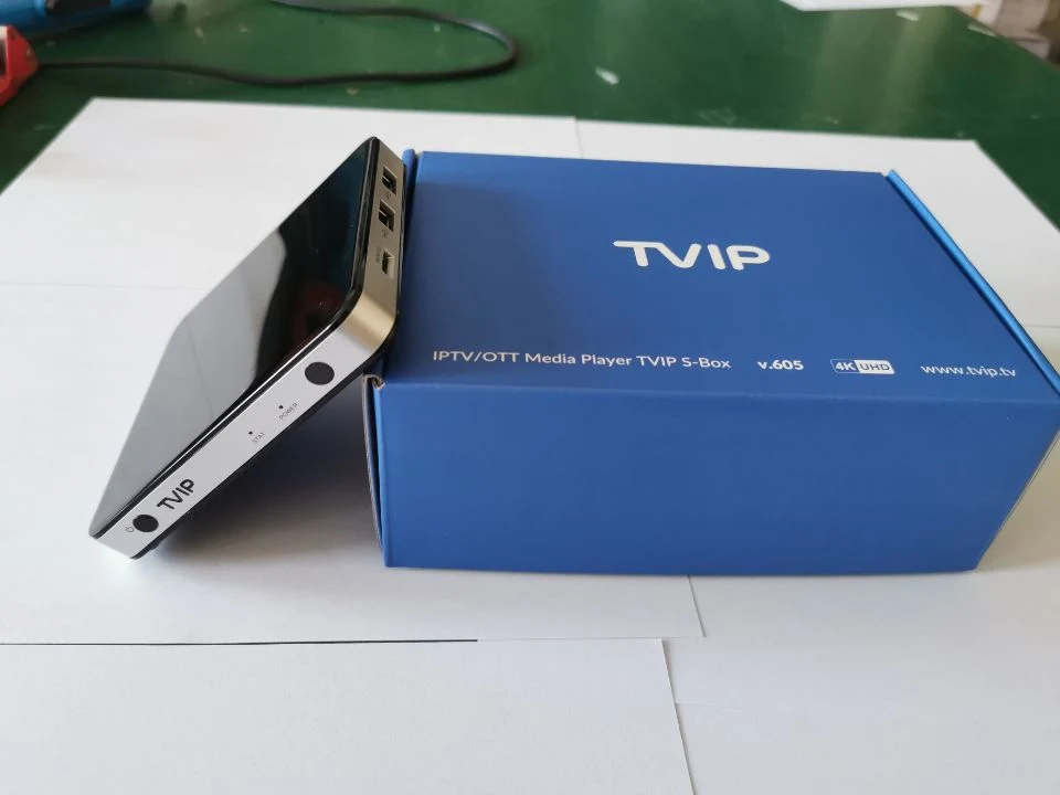 Best Stable Original Tvip605 Smart TV Box 1GB 8g S905X Support IPTV Box Tvip 605 Linux OS TV Box Set Top Box 2.4G/5g WiFi 4K Media TV Box IPTV STB