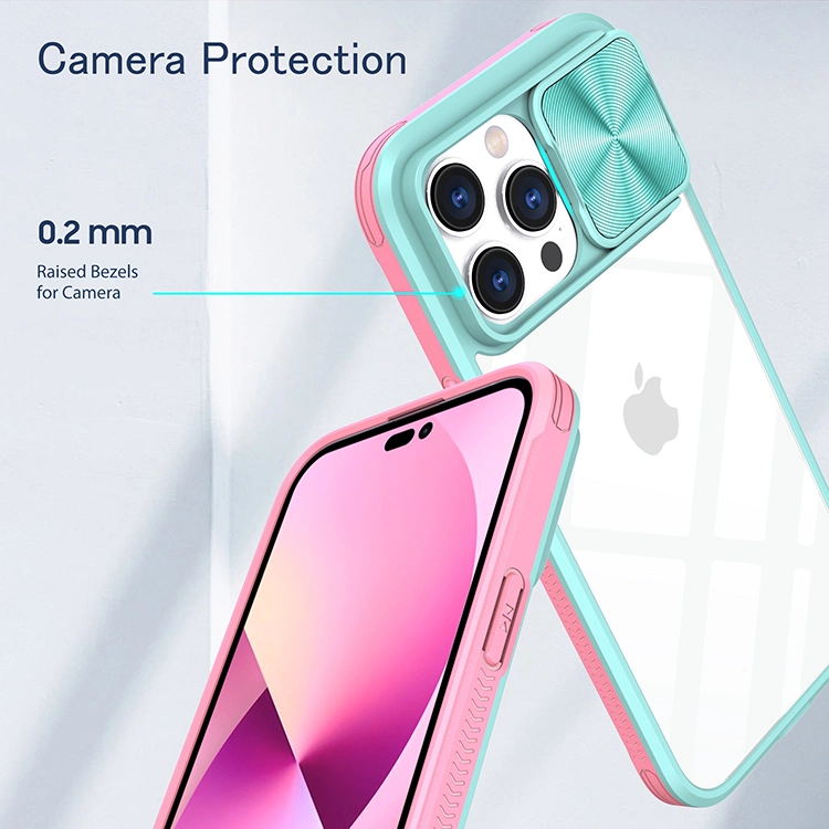 Novo com tampa de proteção da lente da câmara telemóvel acrílico transparente Capa para iPhone 13 PRO Max para iPhone 13 Mini