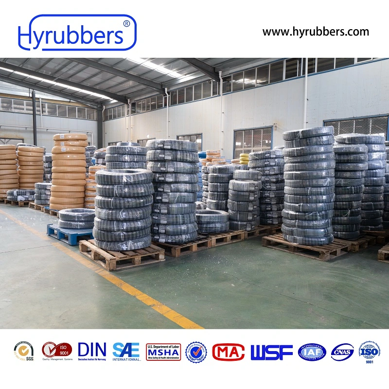 High Pressure Oil Resistant Flexible Industrial Rubber Hose SAE 100 R4