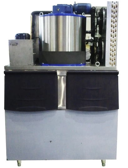 1 Tons Flake Ice Making Machine for Fan Cooling and Fishery Industrial Use