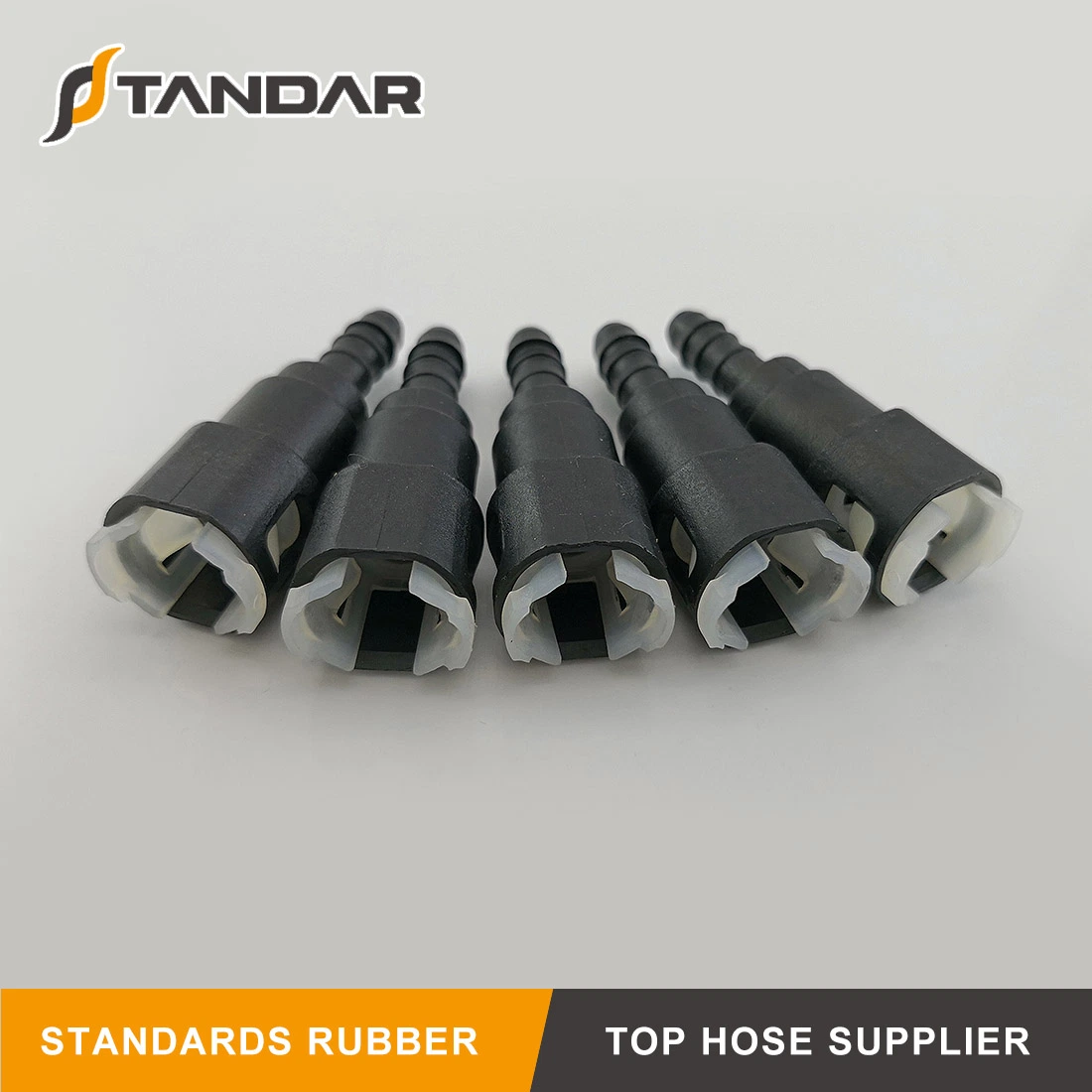 Black Connector Used on Hydraulic Flexible Pressure Rubber Pipe