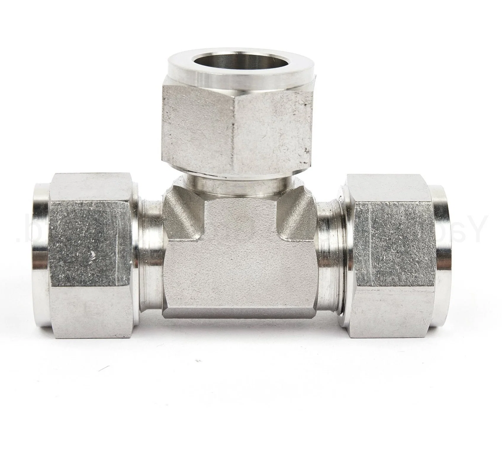 Equal Union Tee Double Ferrule Compression Tube Fitting Thread Union Tee