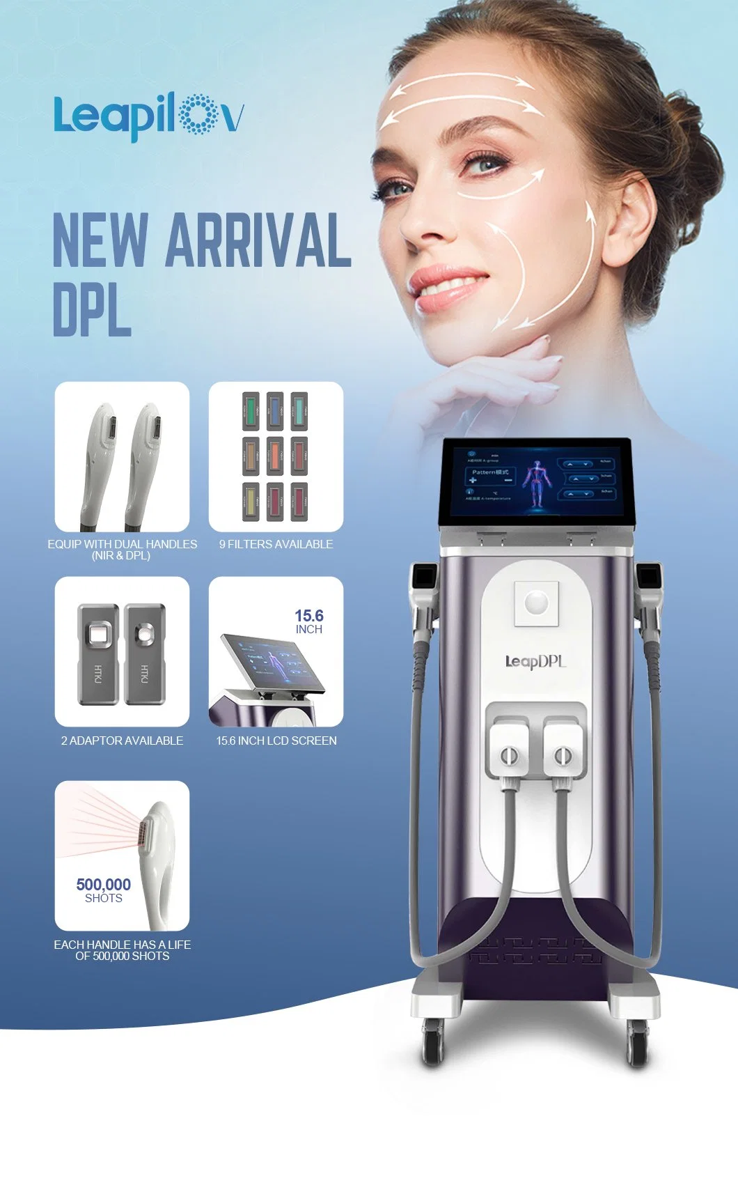 IPL Hair Removal and Skin Rejuvenation E Light IPL Hair Removal