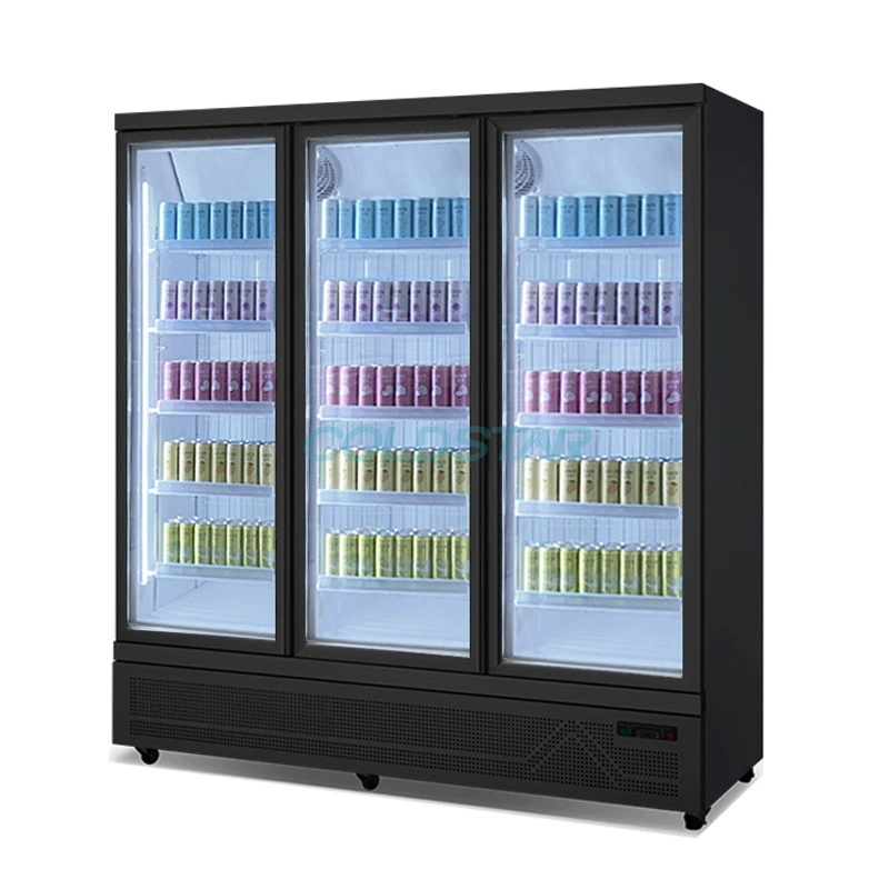 Guangdong Manufacturers Sells Glass Door Commercial Refrigerator Display Cabinets for Market