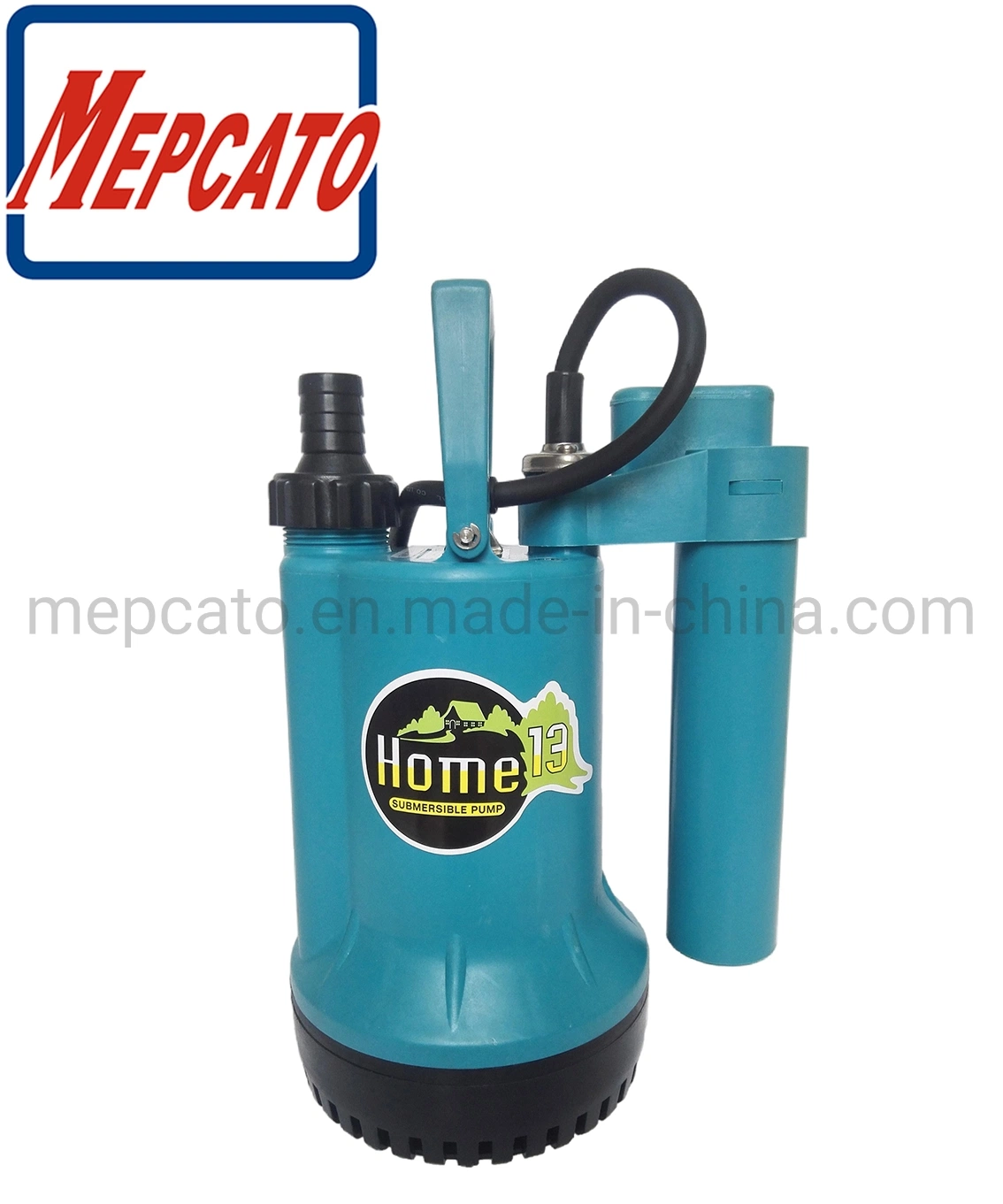 Hogar portátil práctico eléctrico plástico vertical sumergible drenaje de agua transparente Bomba de desagüe con interruptor de flotador para piscinas de jardín de cemento sumps Estanques