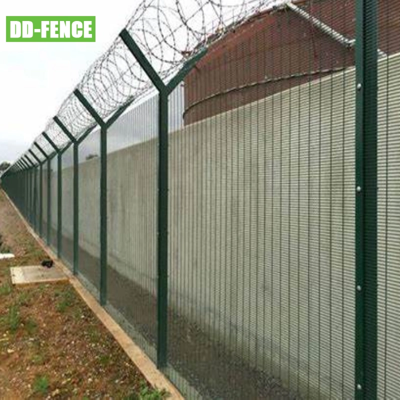 2.74m High V Beam Prison Mesh for Garden Prison Border Gas Refine Treatment Plant Railway Power Station