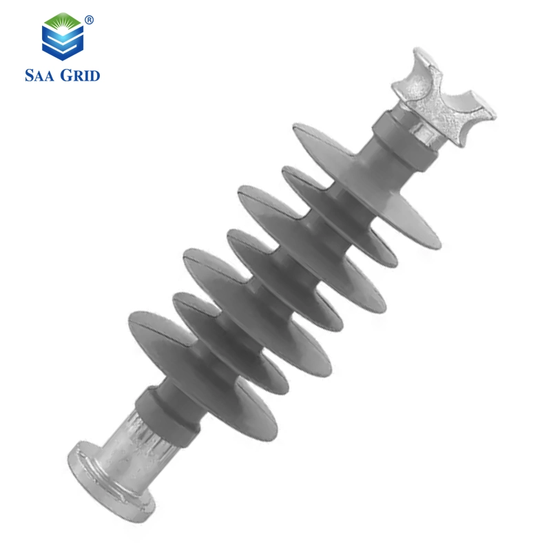 35kv Durable Composite Line Post Polymer Pin Insulator with Insulation Core Silicone Rubber Shed