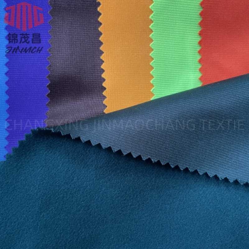 Jinmch Knitting Fabric 100% Polyester Super Poly Vioto Tricot Brushed 220GSM/150cm Pd Fabric for Garment Sportswear Pants