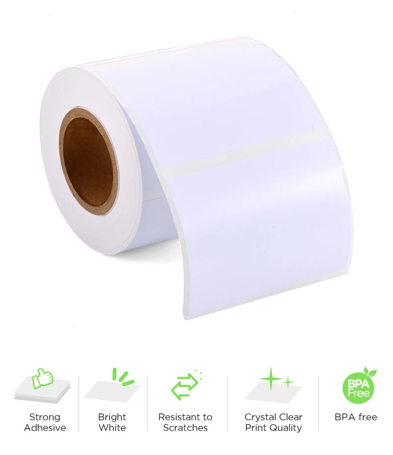 Blank Die Cut Round Label Rolls Custom Printed Cheap Waterproof Paper Labels Sticker for Inkjet Printing