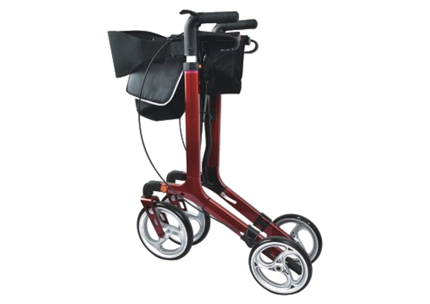 Detachable Shopping Aluminium Manual Transport Wheelchair Rollator for Elderly