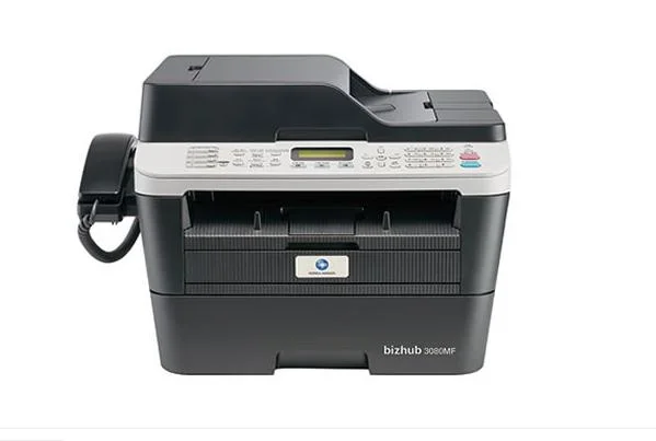 Konica Minolta Printer Bizhub 3080mf Brand New Monochorme Compound 4 في واحد جهاز فاكس ناسخة طابعة بالأبيض والأسود