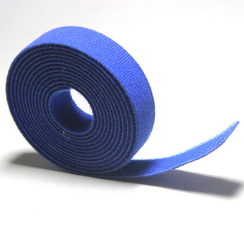 Nylon Bluek Continuous Tape Hook and Loop Roll Strap for Cable Tie