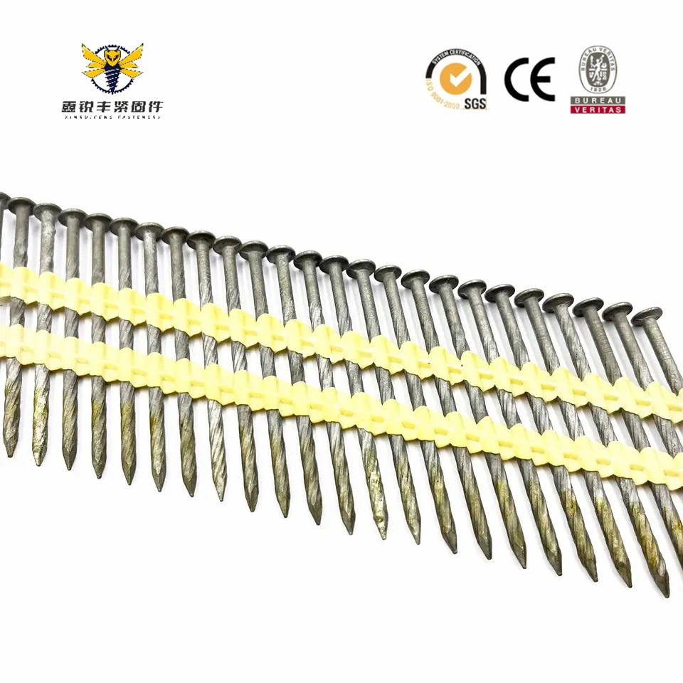 Customized Specification Plastic Framing Nails Strip Nails for Wood